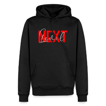 Next Level - Männer Premium Bio Hoodie - Schwarz - Vorne - Nico (187cm)