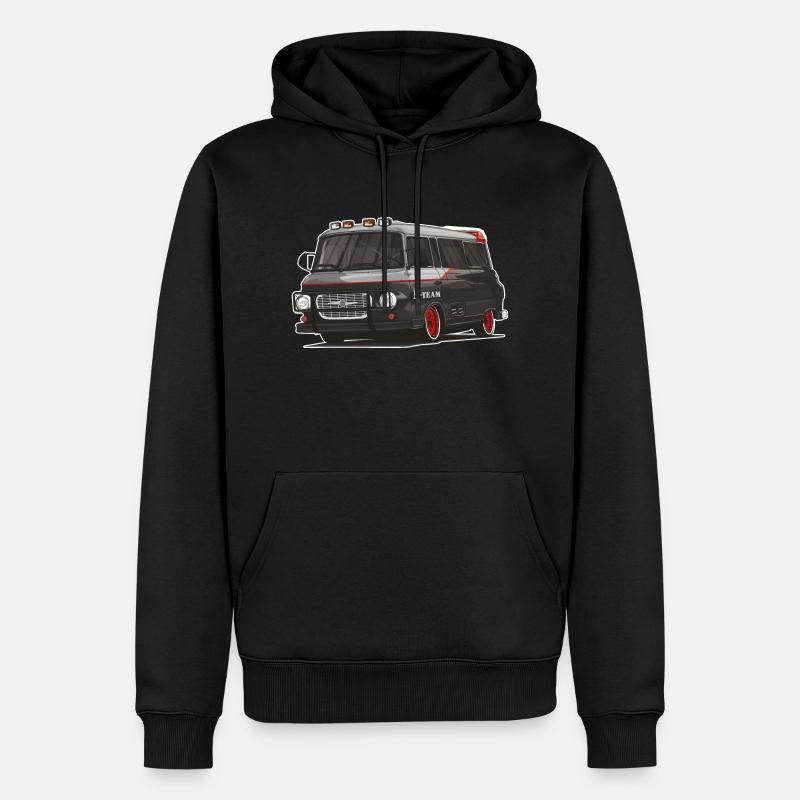 Barkas B1000 // Illustration - Männer Premium Bio Hoodie - Schwarz