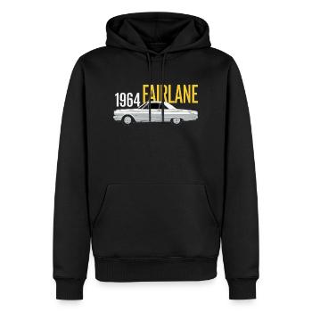 1964 FAIRLANE - Männer Premium Bio Hoodie - Schwarz - Vorne - Nico (187cm)