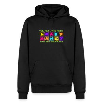 Lustiges Brettspiel Familie Geschenk Shirt - Männer Premium Bio Hoodie - Schwarz - Vorne - Nico (187cm)