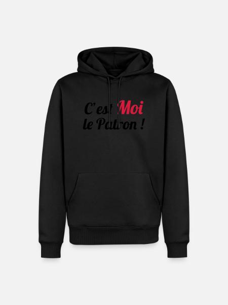 c'est MOI le Patron ! - Men’s Premium Organic Hoodie - black