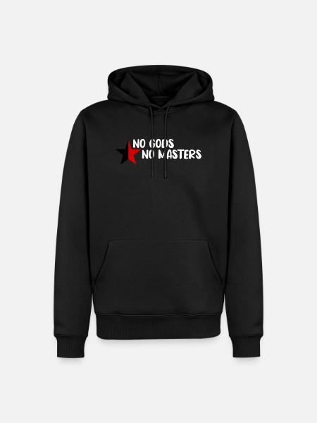 No Gods No Masters - Männer Premium Bio Hoodie - Schwarz