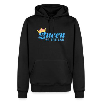 REINE DU LABORATOIRE - SCIENTIFIQUE MÉDICAL DE LABORATOIRE - Sweat à capuche Premium bio Homme - noir - Devant - Nico (187cm)