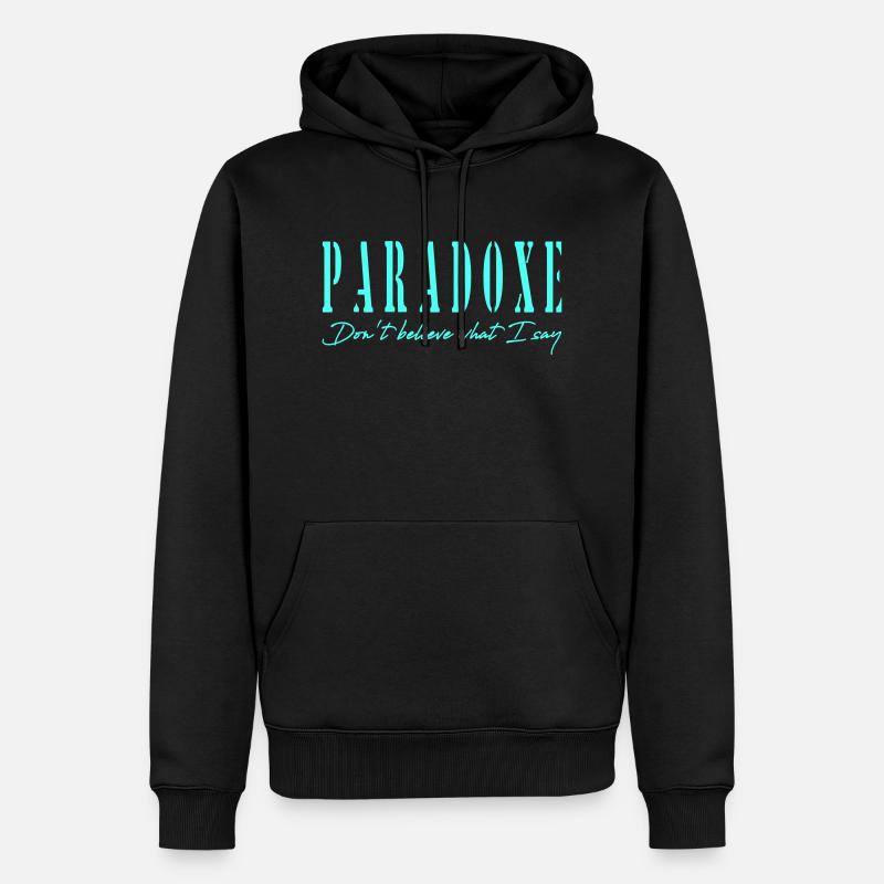 Paradox - Männer Premium Bio Hoodie - Schwarz