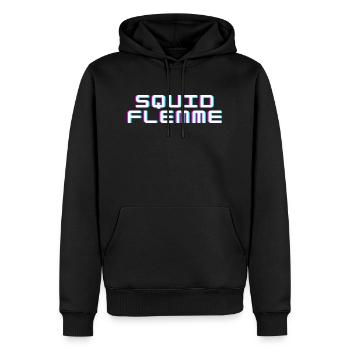 Tintenfisch faul - Männer Premium Bio Hoodie - Schwarz - Vorne - Nico (187cm)