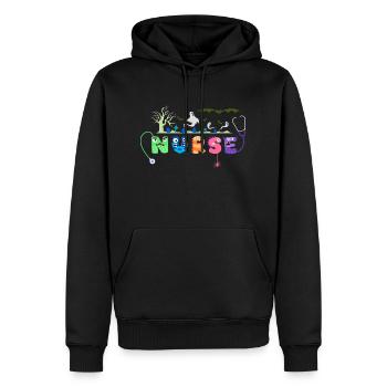 Halloween Nurse Nursing Cute Health Worker - Sweat à capuche Premium bio Homme - noir - Devant - Nico (187cm)