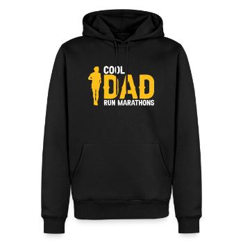 Cool DAD Run Marathons Awesome Runner For DADS - Männer Premium Bio Hoodie - Schwarz - Vorne - Nico (187cm)