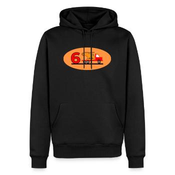 Truck - Männer Premium Bio Hoodie - Schwarz - Vorne - Nico (187cm)
