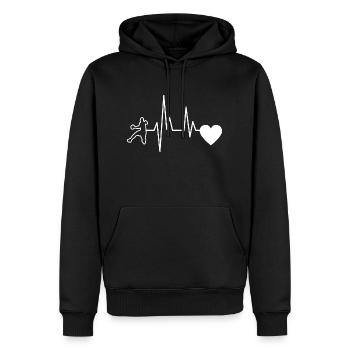 Handball Club Handball Handball Handball Player - Sweat à capuche Premium bio Homme - noir - Devant - Nico (187cm)