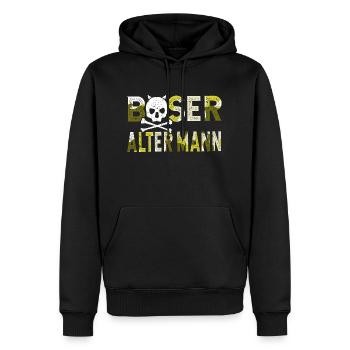 Böser Alter Mann - Männer Premium Bio Hoodie - Schwarz - Vorne - Nico (187cm)