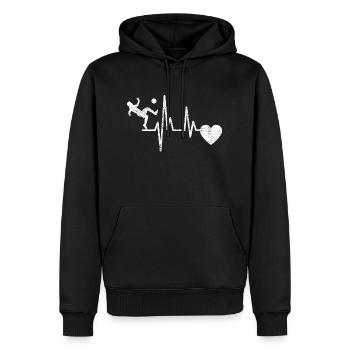 Soccer Player Soccer Coach Soccer Soccer - Men’s Premium Organic Hoodie - black - Front - Nico (187cm)