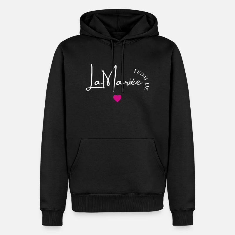 Team de la mariée - Sweat à capuche Premium bio Homme - noir
