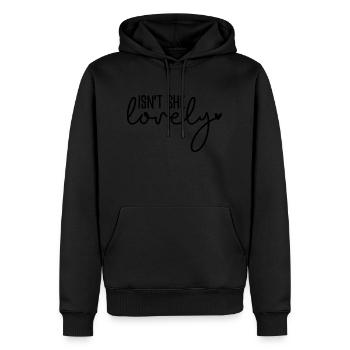 Isn´t She Lovely - Männer Premium Bio Hoodie - Schwarz - Vorne - Nico (187cm)