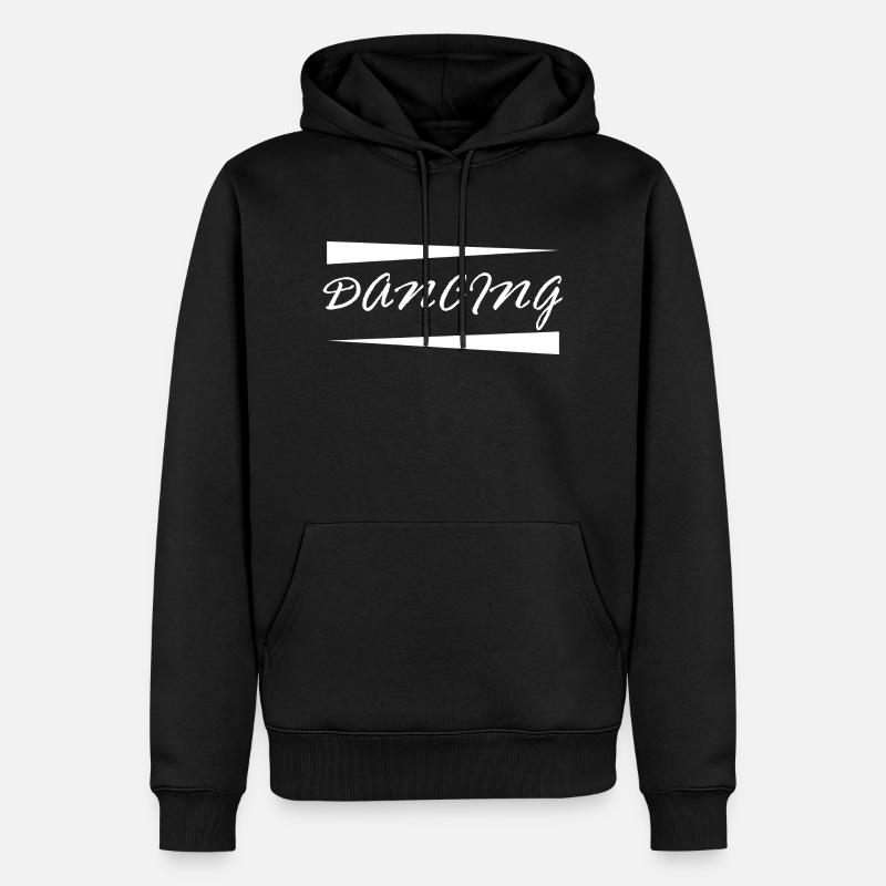 Dancing Dance Music - Männer Premium Bio Hoodie - Schwarz