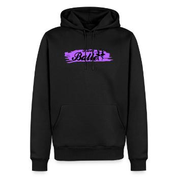 J’aime le ballet avec la couleur - Sweat à capuche Premium bio Homme - noir - Devant - Nico (187cm)