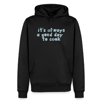 it s always a good day to cook Design - Männer Premium Bio Hoodie - Schwarz - Vorne - Nico (187cm)