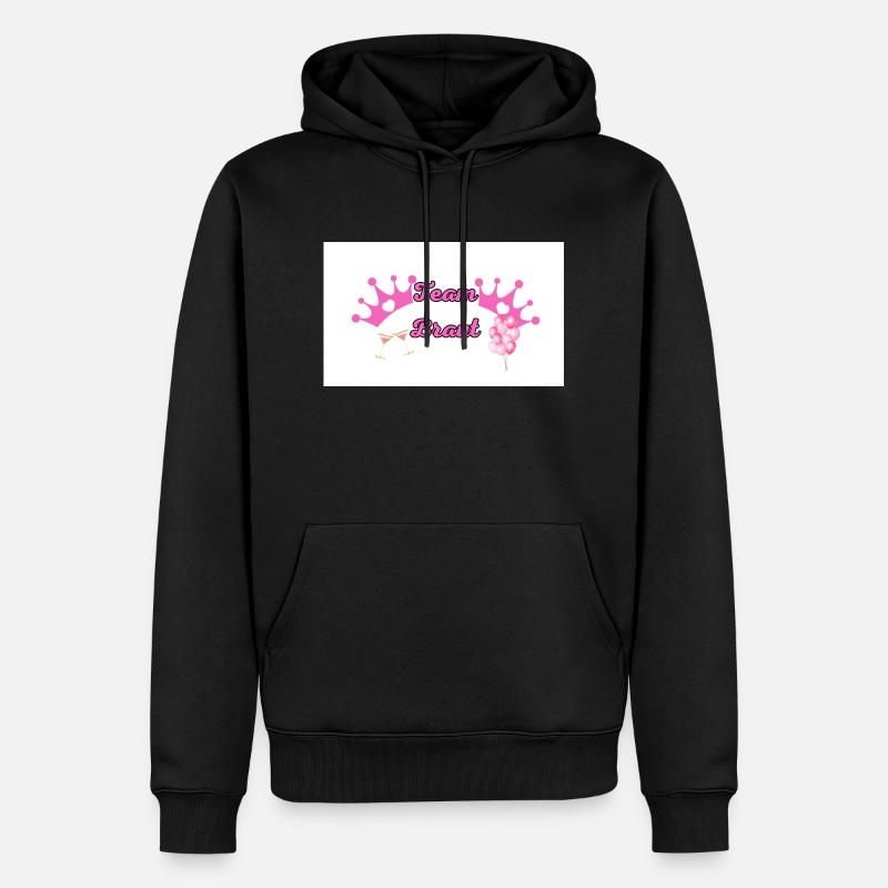 Team Bride - Männer Premium Bio Hoodie - Schwarz