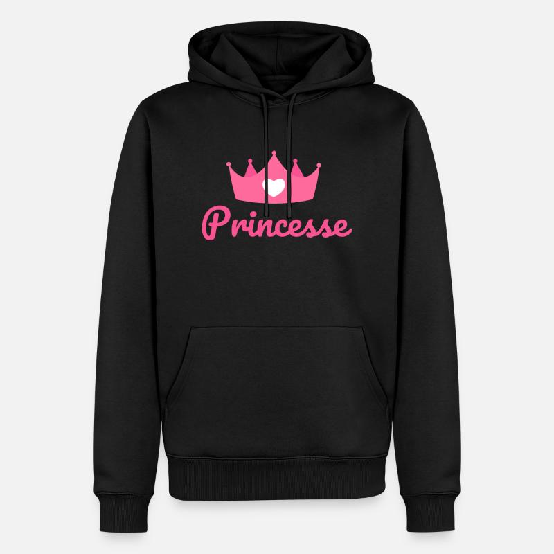 Princesse - Sweat à capuche Premium bio Homme - noir