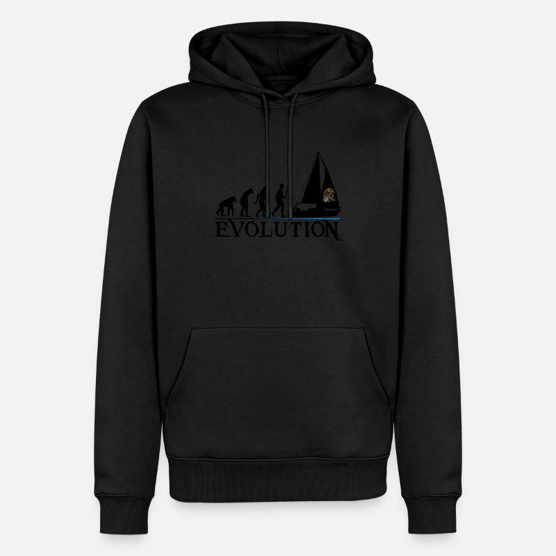 Evolution black version - Men’s Premium Organic Hoodie - black