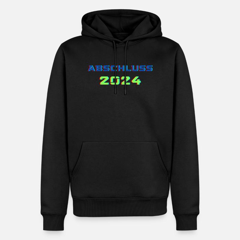 Abschluss 2024 - Männer Premium Bio Hoodie - Schwarz