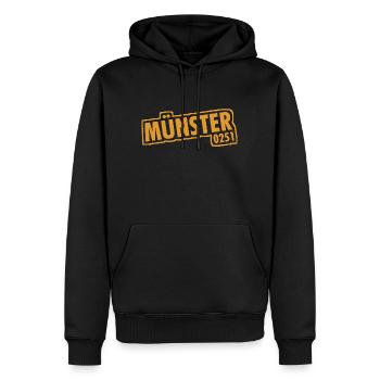 Münster 0251 Vorwahl Telefon NRW - Männer Premium Bio Hoodie - Schwarz - Vorne - Nico (187cm)