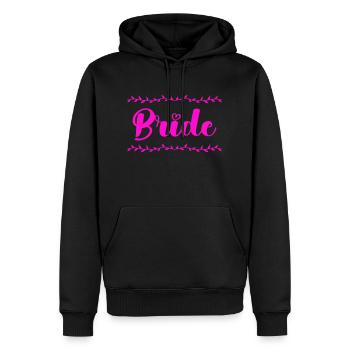 bride - Männer Premium Bio Hoodie - Schwarz - Vorne - Nico (187cm)