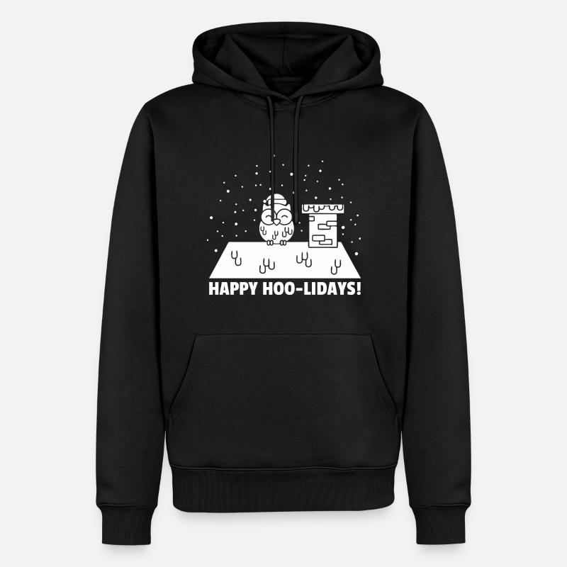 Joyeux Hoo-lidays - Sweat à capuche Premium bio Homme - noir