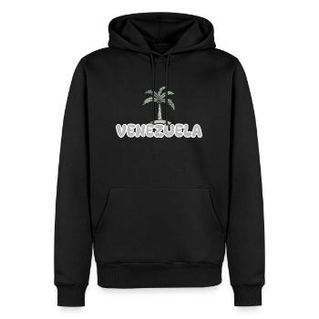 Geschenk für Venezuela - Männer Premium Bio Hoodie - Schwarz - Vorne - Nico (187cm)