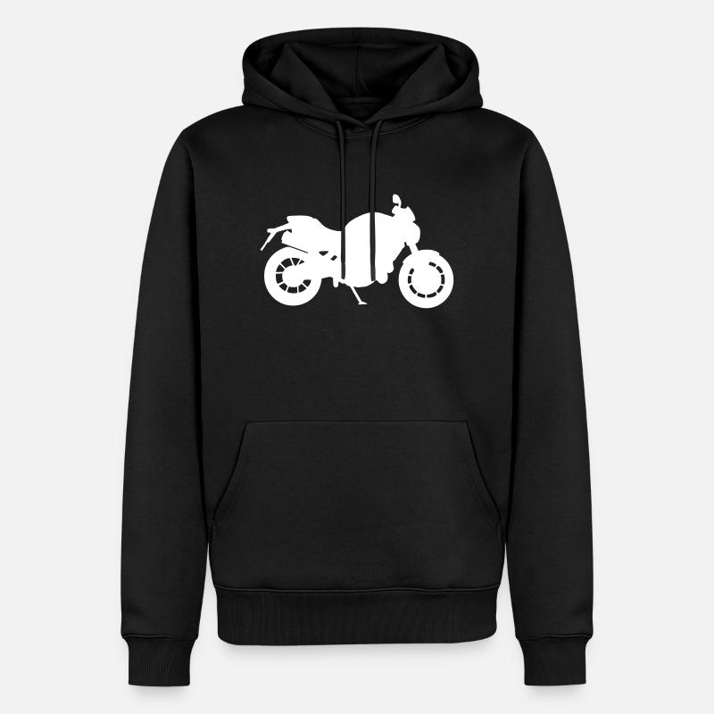 Logo de moto n ° 2 - Sweat à capuche Premium bio Homme - noir