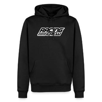 Conception de l'équipe de course - Sweat à capuche Premium bio Homme - noir - Devant - Nico (187cm)