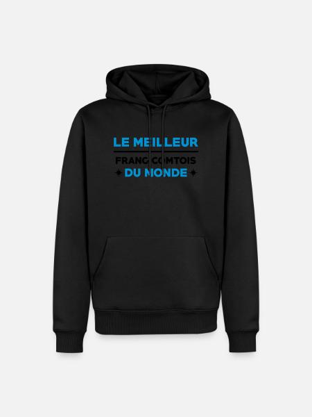 Franche-comté / Franc-Comtois / Franc-Comtoise - Sweat à capuche Premium bio Homme - noir