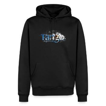 tango - Men’s Premium Organic Hoodie - black - Front - Nico (187cm)