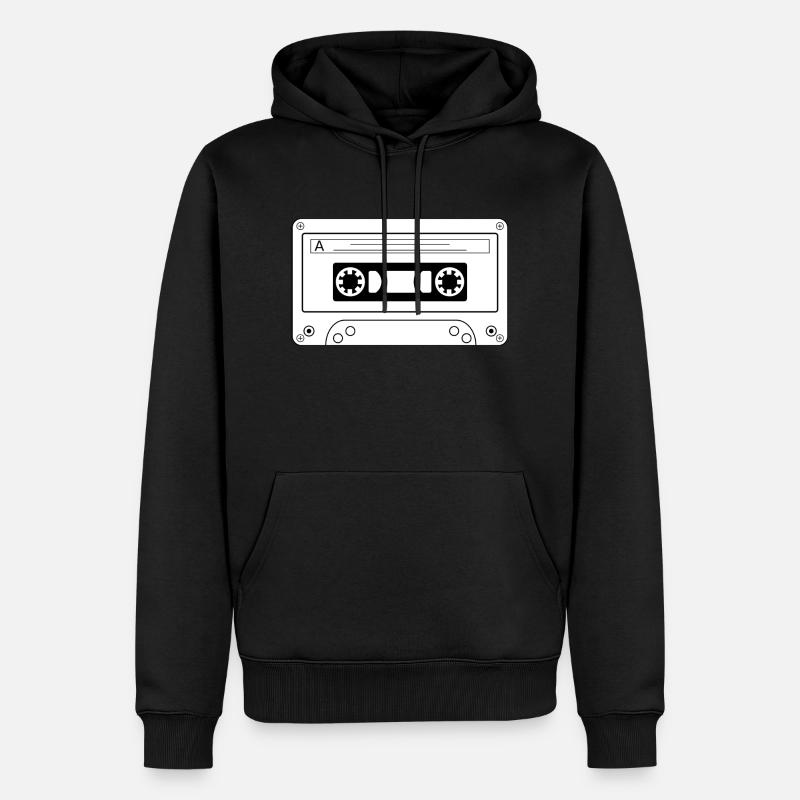 Casette Old Scool - Sweat à capuche Premium bio Homme - noir
