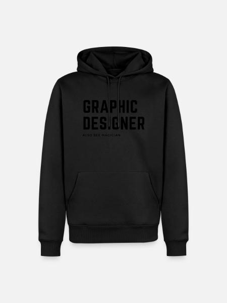 Graphic Designer - Männer Premium Bio Hoodie - Schwarz