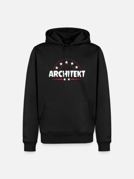 Architekt Beruf - Männer Premium Bio Hoodie - Schwarz