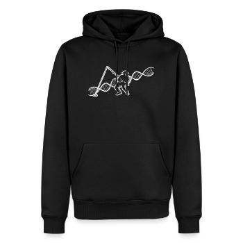 Fishing Fishing Fishing Fishing Fishing Fishing Hooks - Men’s Premium Organic Hoodie - black - Front - Nico (187cm)