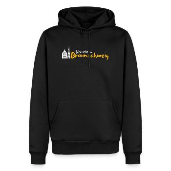 Verliebt in Braunschweig - Männer Premium Bio Hoodie - Schwarz - Vorne - Nico (187cm)