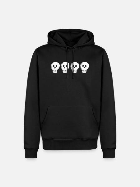 Schädelgang - Männer Premium Bio Hoodie - Schwarz