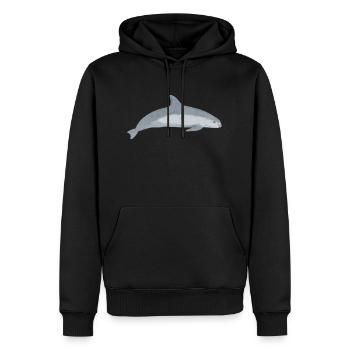 Vaquita Artenschutz Aussterben bedrohte Tierart - Männer Premium Bio Hoodie - Schwarz - Vorne - Nico (187cm)