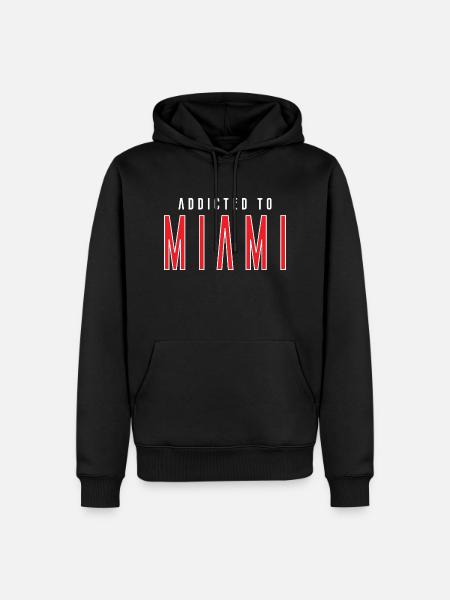 Addicted to Miami - Men’s Premium Organic Hoodie - black