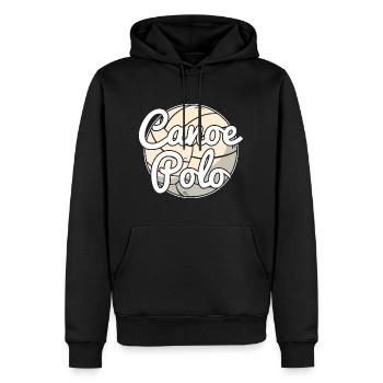 Kanu-Polo - Männer Premium Bio Hoodie - Schwarz - Vorne - Nico (187cm)
