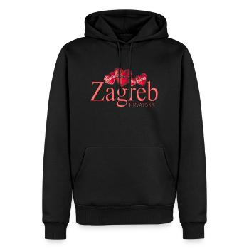 Kroatien hrvatska kroatien hrv reisen europa zagreb - Männer Premium Bio Hoodie - Schwarz - Vorne - Nico (187cm)