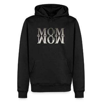 Mama Mom Wow Mothers Day Funny Cute Family Mother - Men’s Premium Organic Hoodie - black - Front - Nico (187cm)