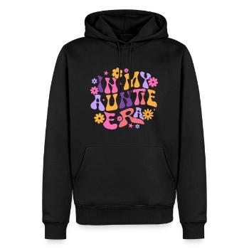 In My Auntie Era Baby Announcement Aunt Mother's - Sweat à capuche Premium bio Homme - noir - Devant - Nico (187cm)