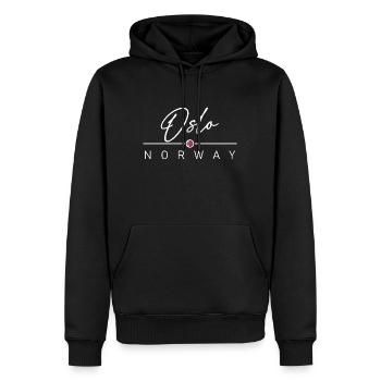 Norwegen - Oslo - Norge - Norway - Männer Premium Bio Hoodie - Schwarz - Vorne - Nico (187cm)