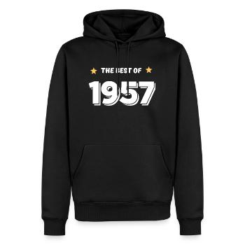 Das Beste von 1957 - Männer Premium Bio Hoodie - Schwarz - Vorne - Nico (187cm)