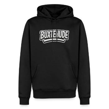 Buxtehude Niedersachsen - Männer Premium Bio Hoodie - Schwarz - Vorne - Nico (187cm)