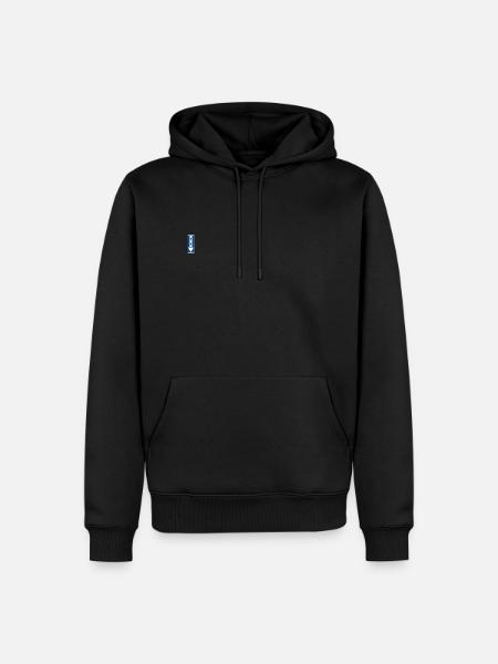 Einbahnstraße Schild - Männer Premium Bio Hoodie - Schwarz