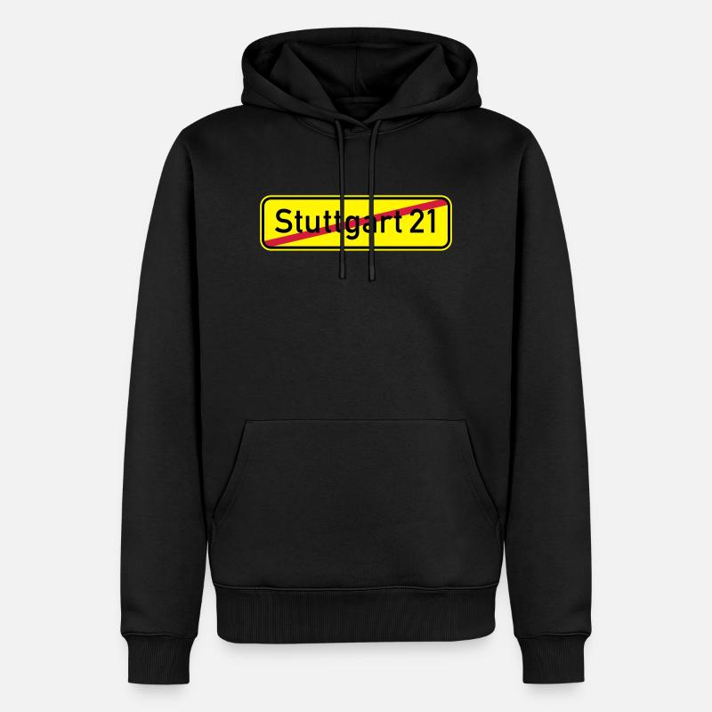 Stuttgart 21 - Sweat à capuche Premium bio Homme - noir