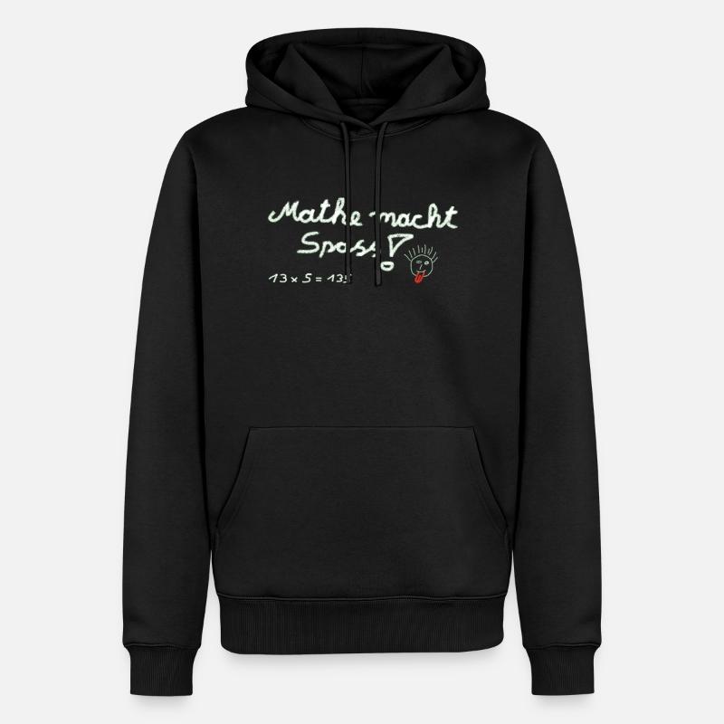 Math est un plaisir! - Sweat à capuche Premium bio Homme - noir